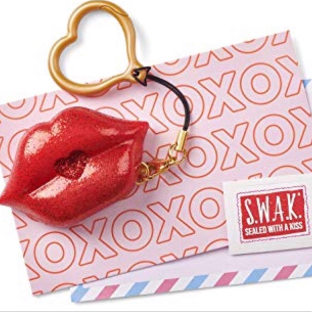 🛍3/$15 Sale S.W.A.K Sealed With A KISS💋 Keychain